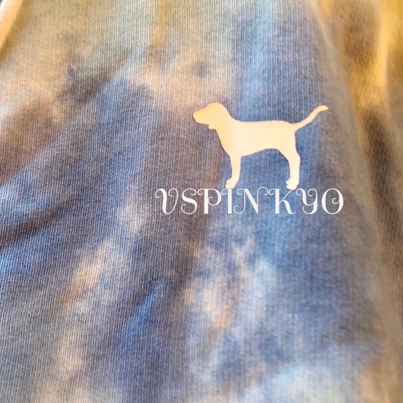 Victoria’s Secret Pink Tie Dye Crossover Hoodie - Picture 3 of 3